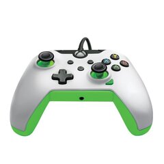 PDP Wired Controller Xbox Series X White - Neon (Green) hind ja info | Mängukonsoolide lisatarvikud | hansapost.ee