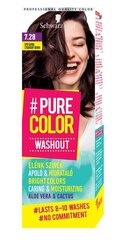 Смываемая краска для волос Schwarzkopf Vopsea de par Pure Color, 7.28 Strawberry Brown цена и информация | Краска для волос | hansapost.ee
