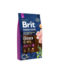 Сухой корм для собак Brit Premium By Nature Adult Small S, 8 кг цена и информация | Сухой корм для собак | hansapost.ee