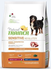 Natural Trainer Sensitive No Gluten для собак средних и крупных пород с утятиной 3кг цена и информация | Сухой корм для собак | hansapost.ee