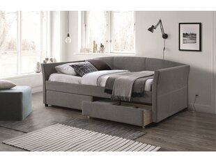 Кровать Signal Meble Lanta с ящиками, 90x200 см, серая цена и информация | Кровати | hansapost.ee