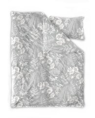 KOODI voodipesukomplekt Viola helehall 220 x 210 cm