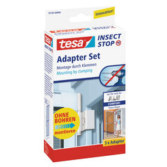 Адаптер для алюминиевой рамы с москитной сеткой для дверей Tesa Insect Stop Alu Frames Comfort, белый цена и информация | Москитные сетки | hansapost.ee