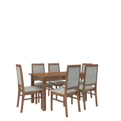 Обеденный гарнитур ADRK Furniture Rodos 25, светло-коричневый цена и информация | Комплекты мебели для столовой | hansapost.ee
